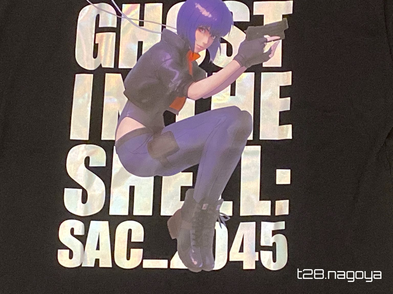 攻殻機動隊のTシャツのバックプリント２