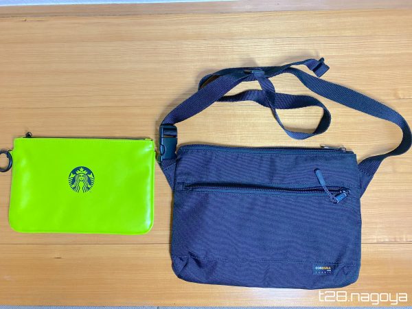 他社のポーチとサコッシュ