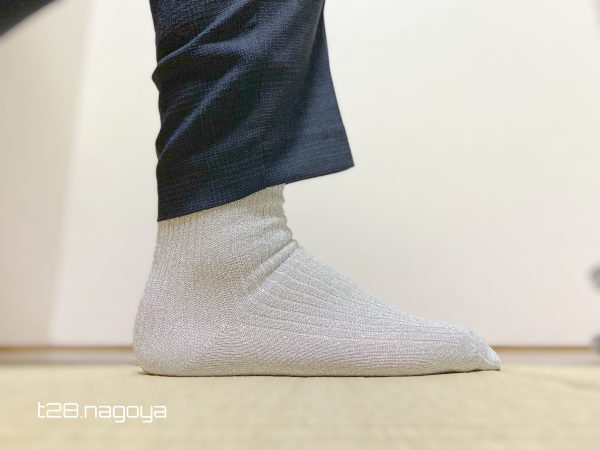 靴下を履いた感じ
