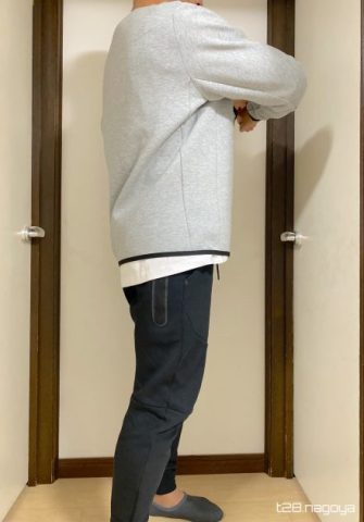 脇の生地の張力