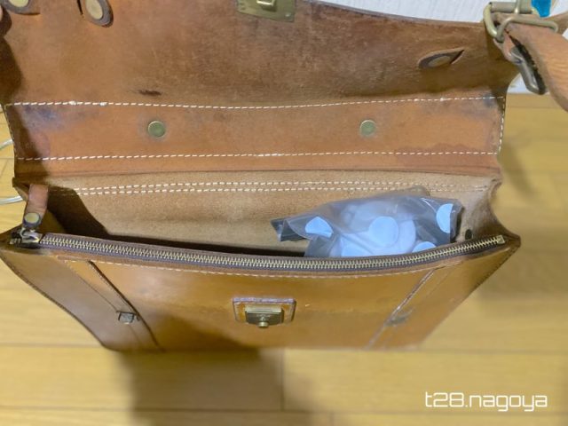 バッグの中に水筒